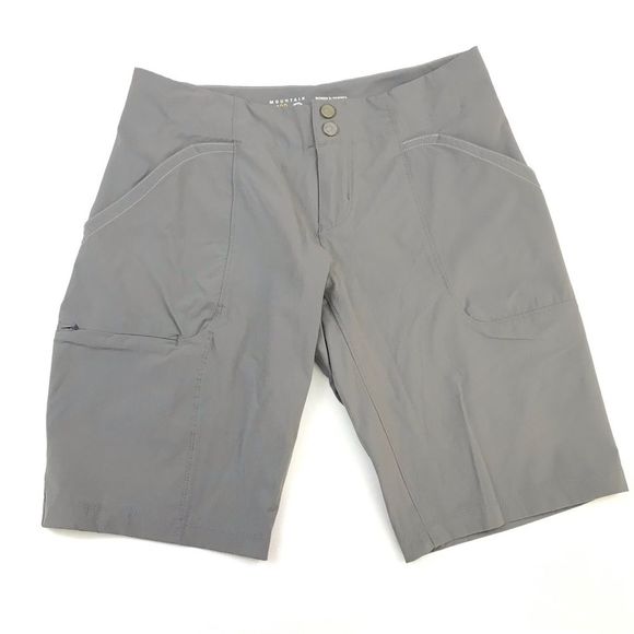 Mountain Hardwear Petra Shorts Hiking Gray Sz 4 - Picture 1 of 6